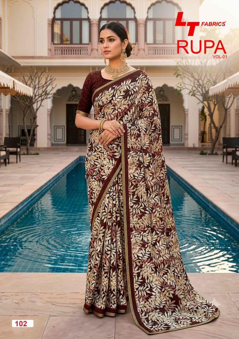 LT Fabrics Lt Rupa Vol 1 Dola Silk Printed Saree Collection Wholesale - Amrah Wholesale