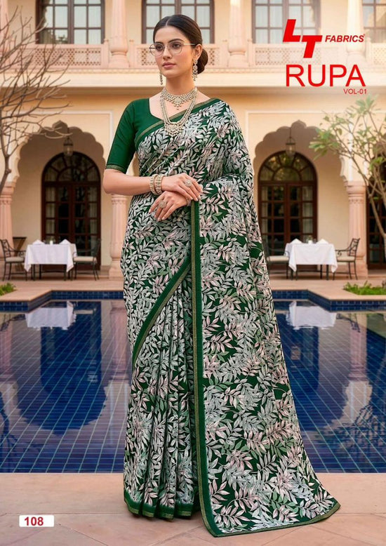 LT Fabrics Lt Rupa Vol 1 Dola Silk Printed Saree Collection Wholesale - Amrah Wholesale