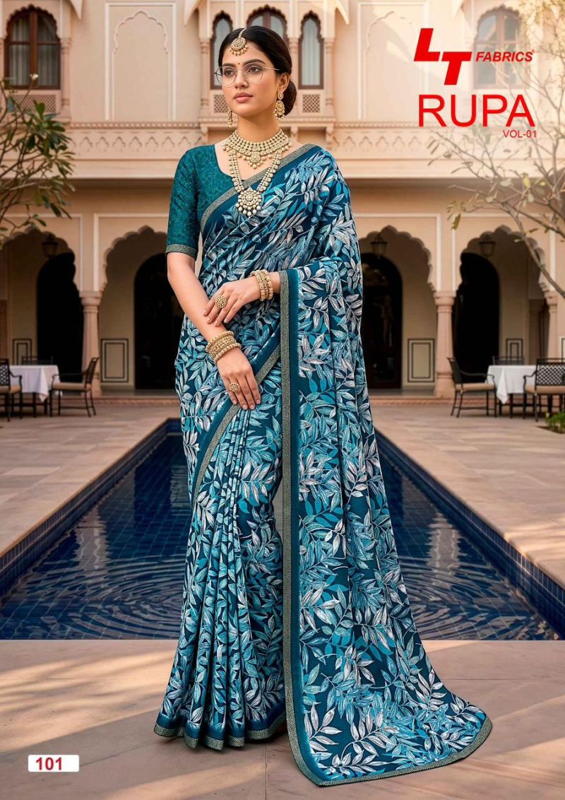 LT Fabrics Lt Rupa Vol 1 Dola Silk Printed Saree Collection Wholesale - Amrah Wholesale