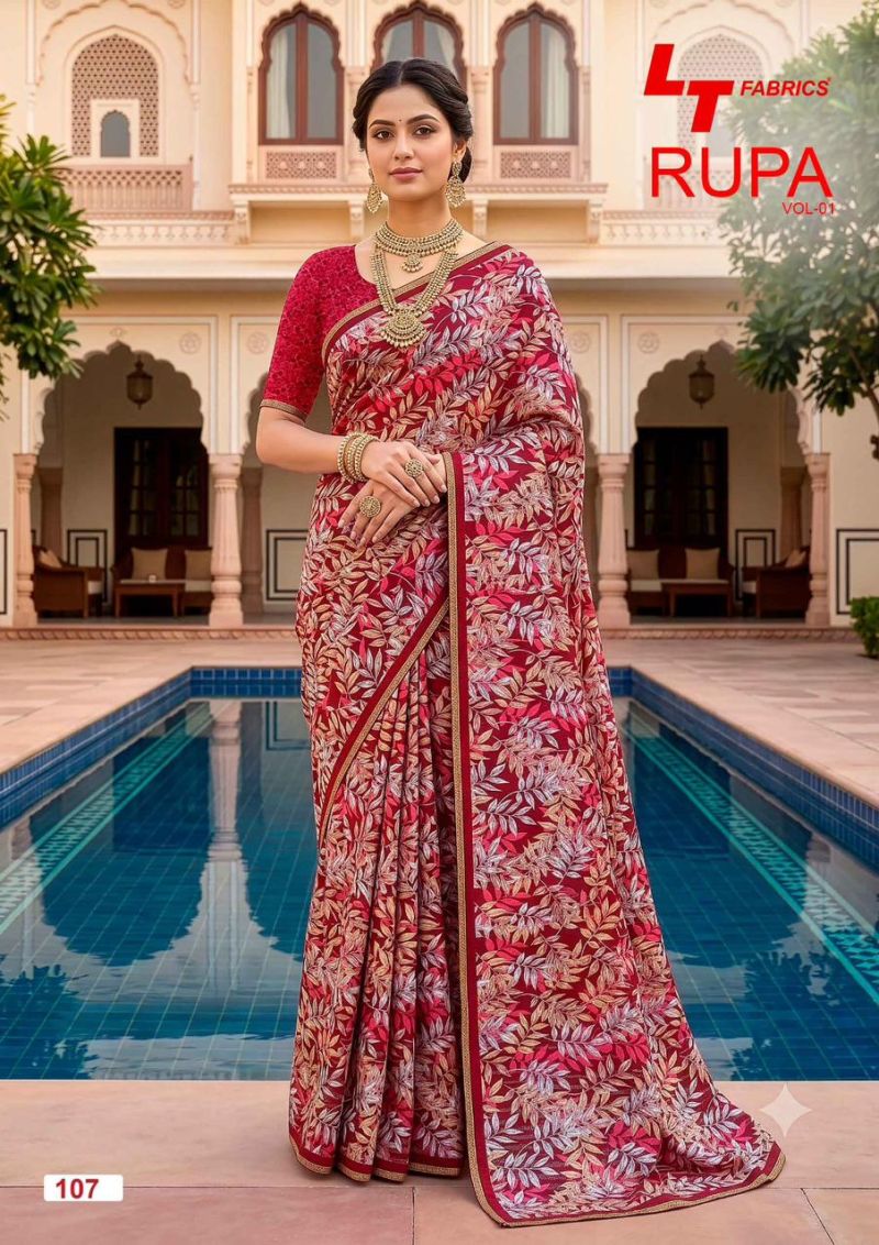 LT Fabrics Lt Rupa Vol 1 Dola Silk Printed Saree Collection Wholesale - Amrah Wholesale