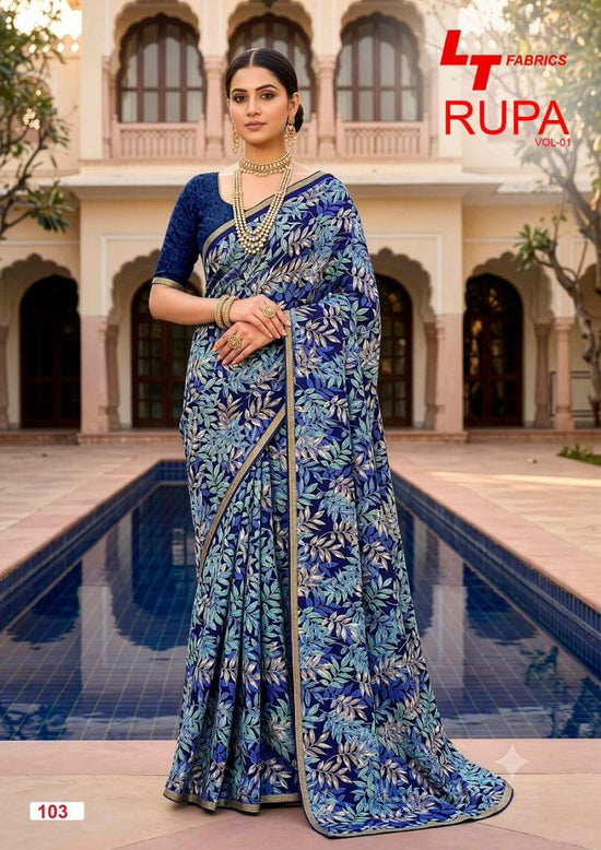 LT Fabrics Lt Rupa Vol 1 Dola Silk Printed Saree Collection Wholesale - Amrah Wholesale