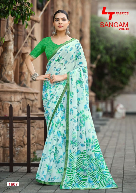 LT Fabrics Lt Sangam Vol 16 Micro Printed Saree Collection - Amrah Wholesale