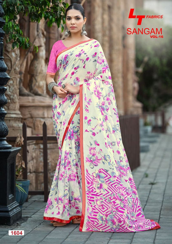 LT Fabrics Lt Sangam Vol 16 Micro Printed Saree Collection - Amrah Wholesale