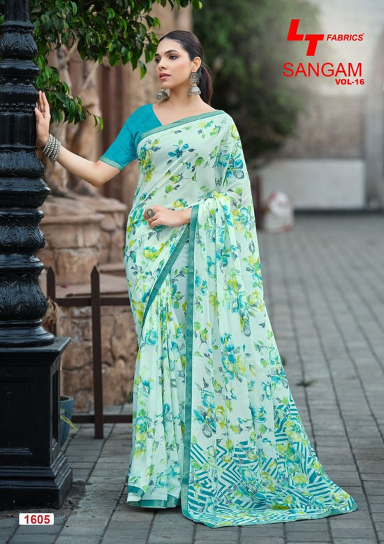 LT Fabrics Lt Sangam Vol 16 Micro Printed Saree Collection - Amrah Wholesale