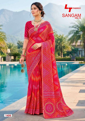 Lt Fabrics Sangam Vol 14 Micro Saree Collection Wholesale Price Surat - Amrah Wholesale