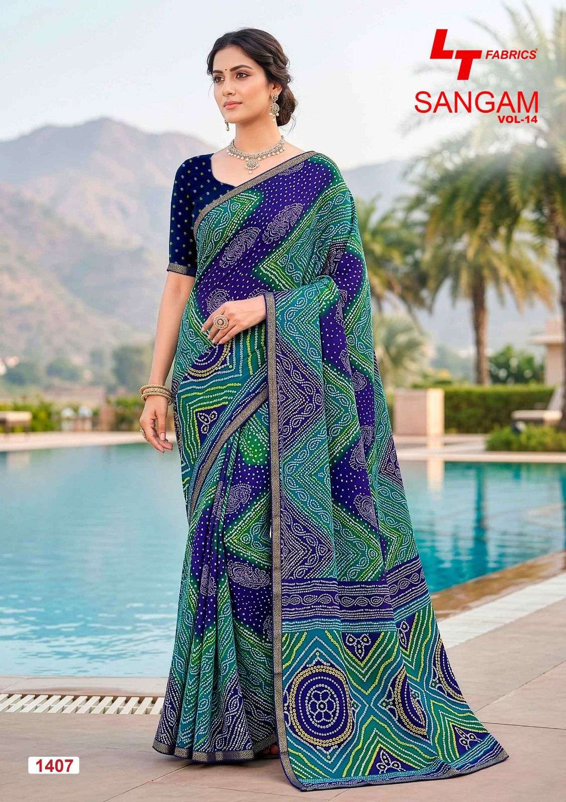 Lt Fabrics Sangam Vol 14 Micro Saree Collection Wholesale Price Surat - Amrah Wholesale