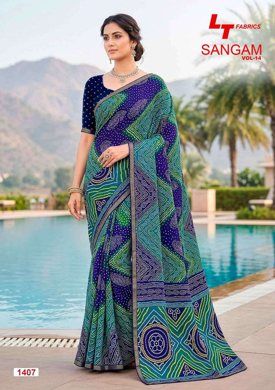 Lt Fabrics Sangam Vol 14 Micro Saree Collection Wholesale Price Surat - Amrah Wholesale