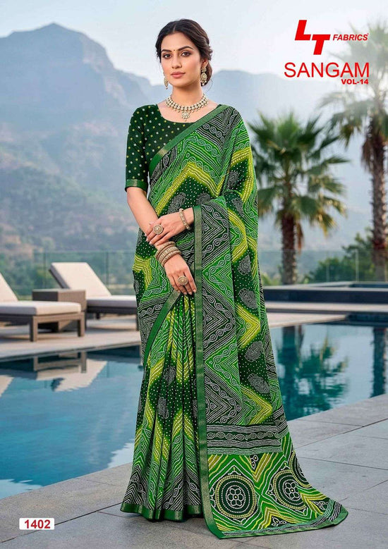 Lt Fabrics Sangam Vol 14 Micro Saree Collection Wholesale Price Surat - Amrah Wholesale
