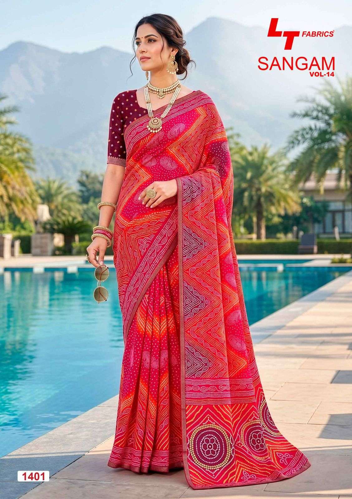 Lt Fabrics Sangam Vol 14 Micro Saree Collection Wholesale Price Surat - Amrah Wholesale