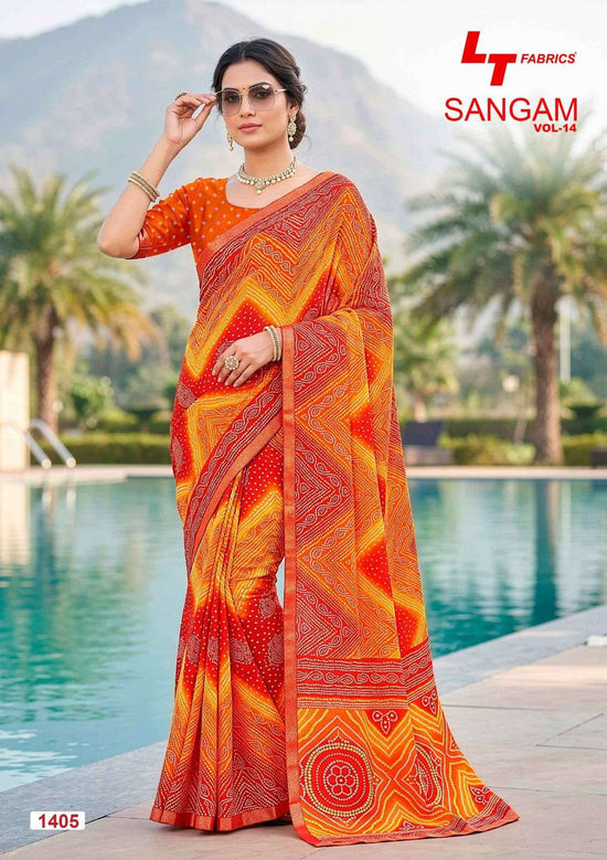 Lt Fabrics Sangam Vol 14 Micro Saree Collection Wholesale Price Surat - Amrah Wholesale