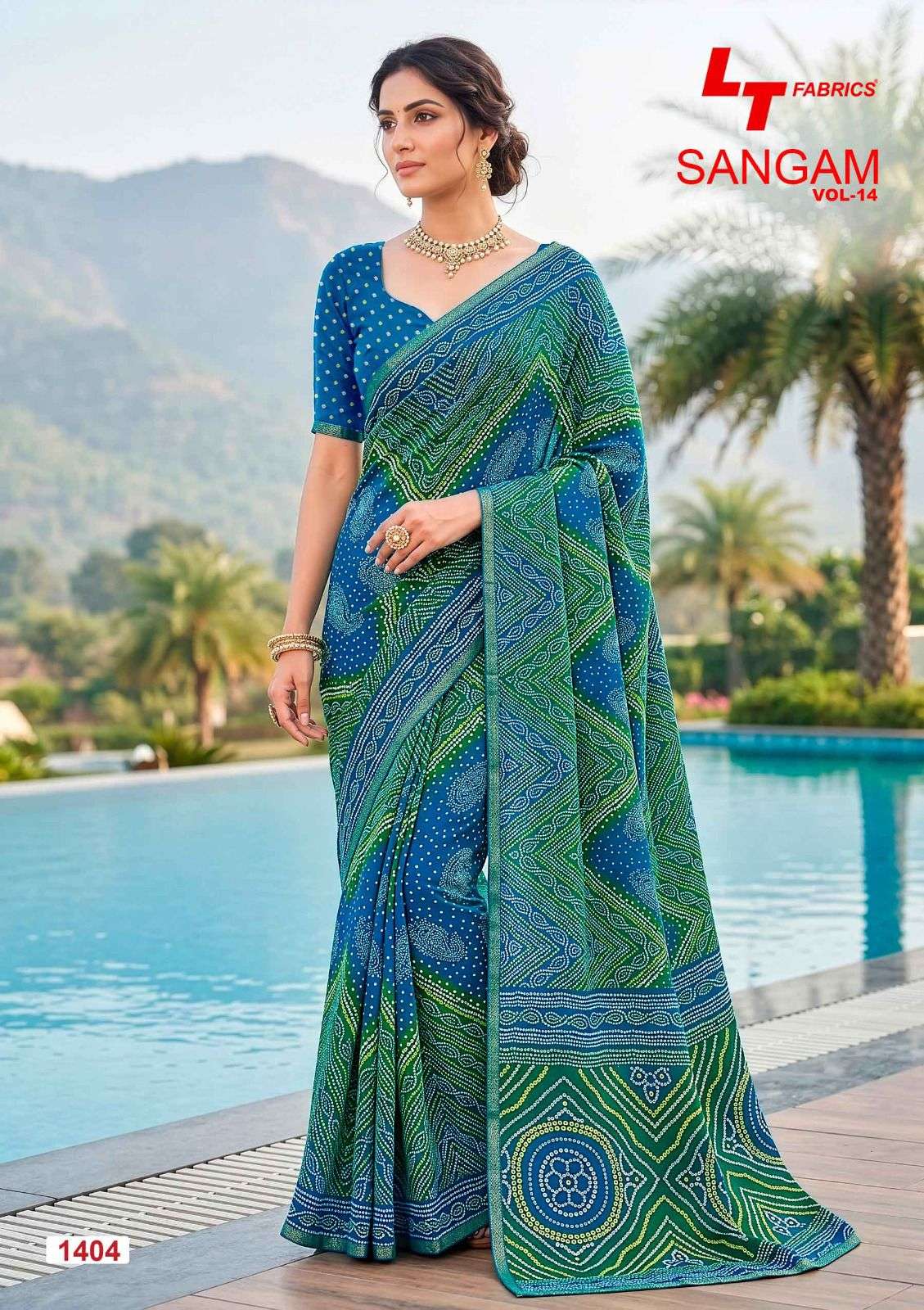 Lt Fabrics Sangam Vol 14 Micro Saree Collection Wholesale Price Surat - Amrah Wholesale