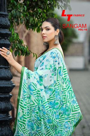 LT Fabrics Sangam Vol 16 Micro Saree Collection - Amrah Wholesale