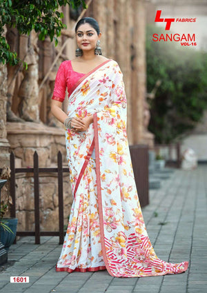 LT Fabrics Sangam Vol 16 Micro Saree Collection - Amrah Wholesale