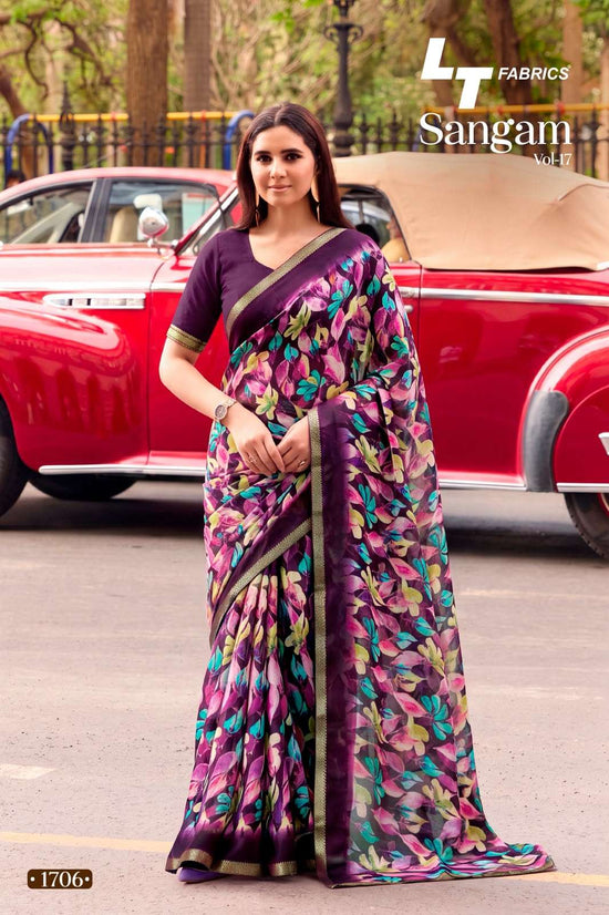 LT Fabrics Sangam Vol 17 Micro Fancy Saree Wholesale - Amrah Wholesale
