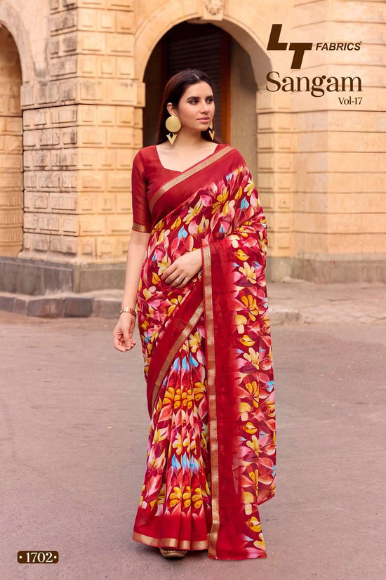 LT Fabrics Sangam Vol 17 Micro Fancy Saree Wholesale - Amrah Wholesale