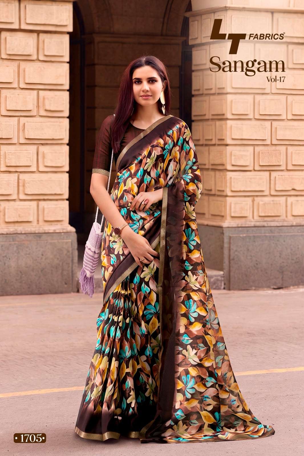 LT Fabrics Sangam Vol 17 Micro Fancy Saree Wholesale - Amrah Wholesale