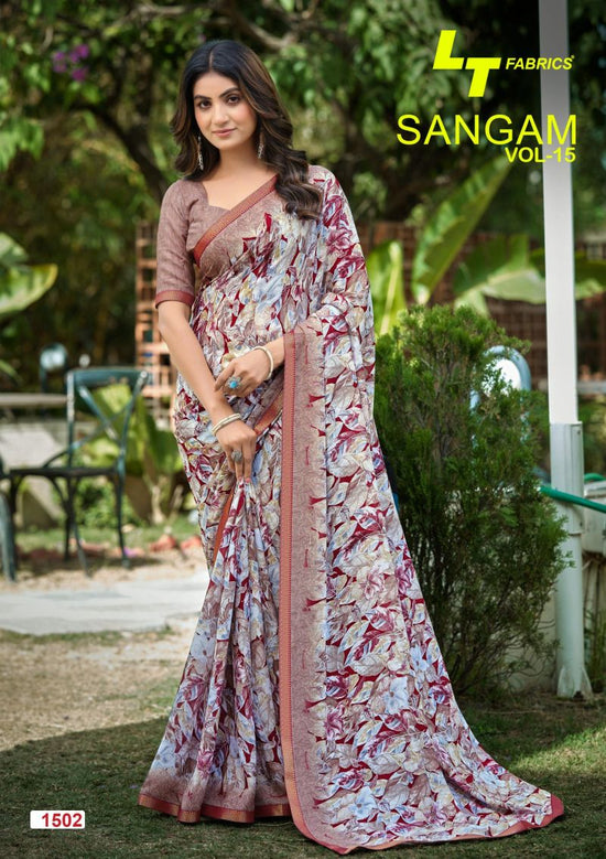 LT Sangam Vol 15 Micro Printed Saree Collection