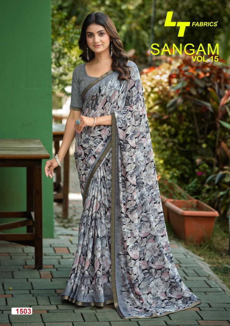 LT Sangam Vol 15 Micro Printed Saree Collection