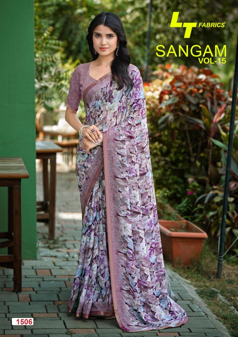LT Sangam Vol 15 Micro Printed Saree Collection