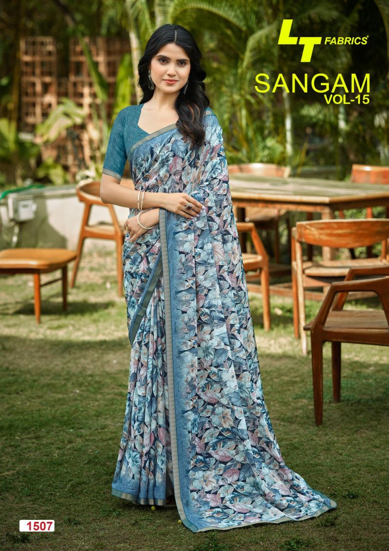LT Sangam Vol 15 Micro Printed Saree Collection