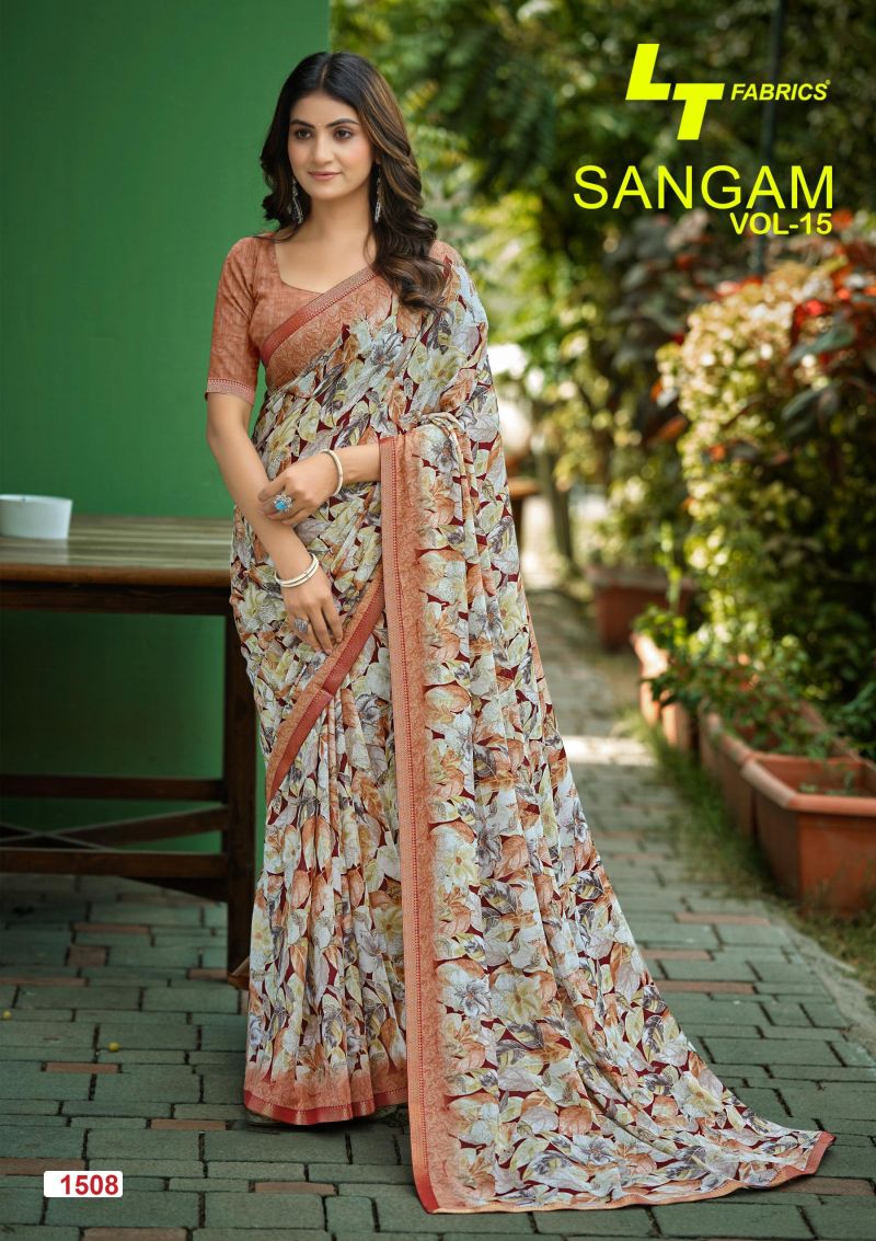 LT Sangam Vol 15 Micro Printed Saree Collection