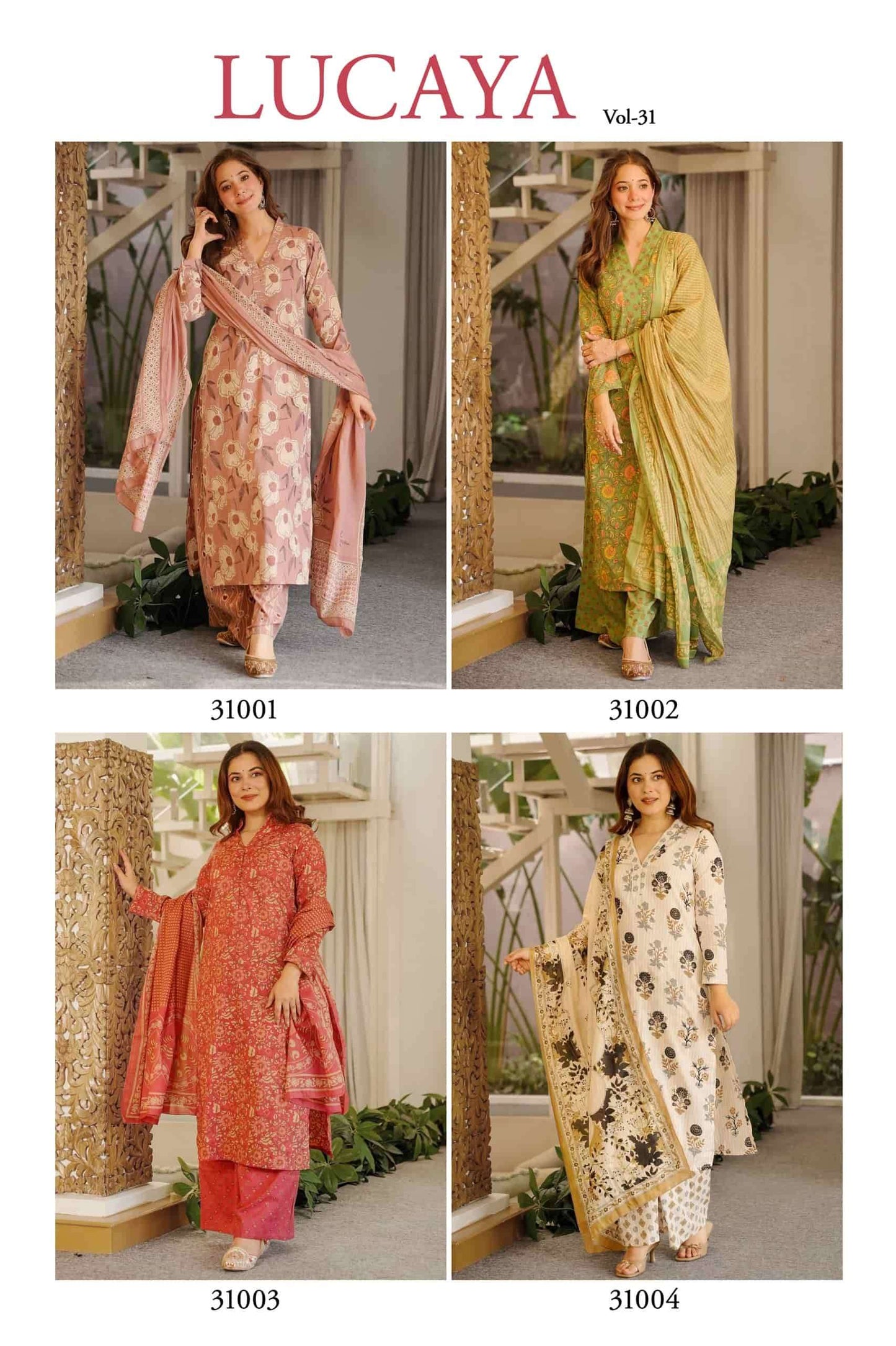 Lucaya Vol 31 Cambric Cotton Salwar Suit Set