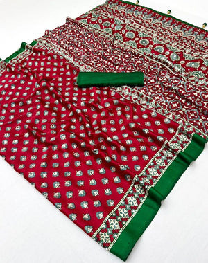 Lux Vol 43 Pure Modal Mirror Work Saree Collection