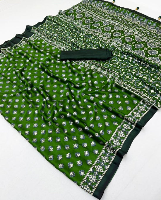 Lux Vol 43 Pure Modal Mirror Work Saree Collection