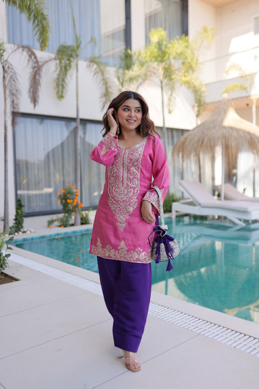 Lw 9321 Viscose Kurti Set Wholesale Surat
