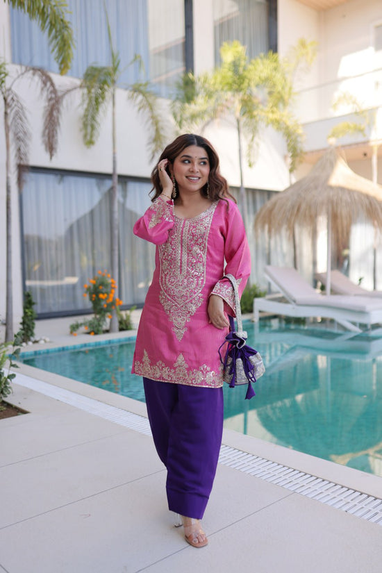 Lw 9321 Viscose Kurti Set Wholesale Surat