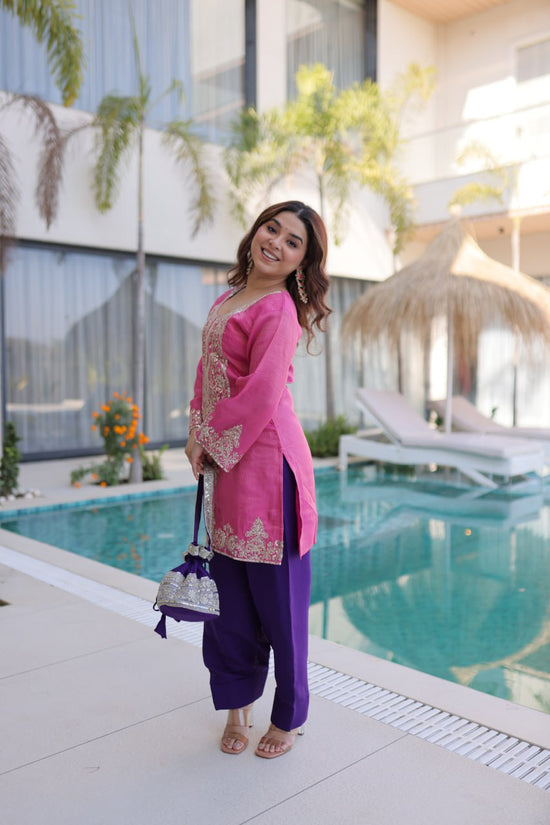 Lw 9321 Viscose Kurti Set Wholesale Surat