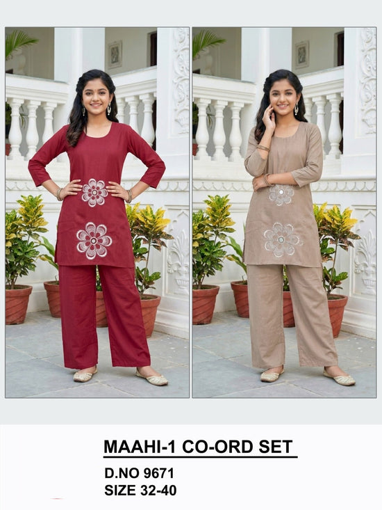 Maahi 9671 To 9673 Co Ord Set Wholesale Catalogue - Amrah Wholesale