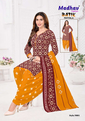 MADHAV BATIK PATIYALA VOL-9 Dress Material Wholesale Catalogue