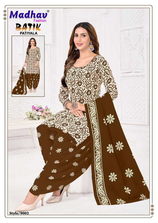 MADHAV BATIK PATIYALA VOL - 9 Dress Material Wholesale Catalogue - Amrah Wholesale