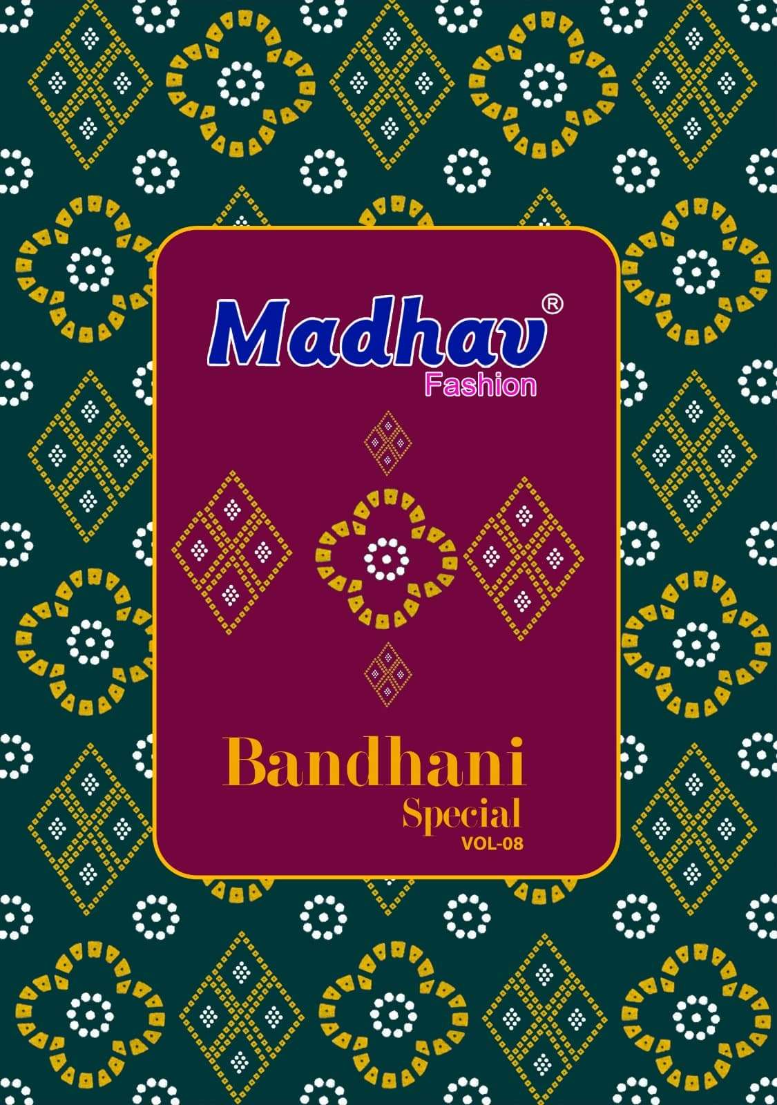 Madhav Fashion Bandhani Special Vol 8 Pure Cotton Bandhani Dress Material
