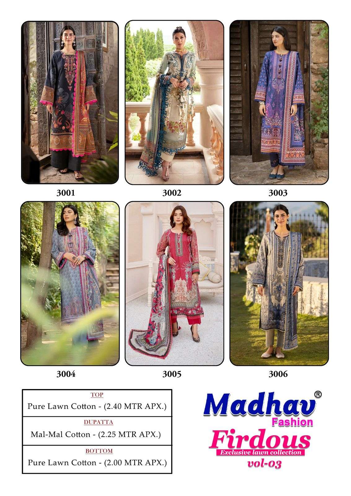 Madhav Fashion Firdous Vol-03