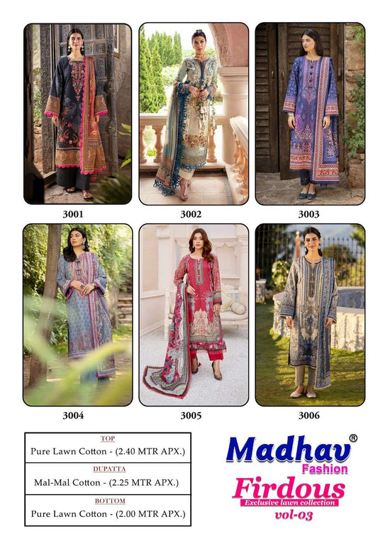 Madhav Fashion Firdous Vol-03