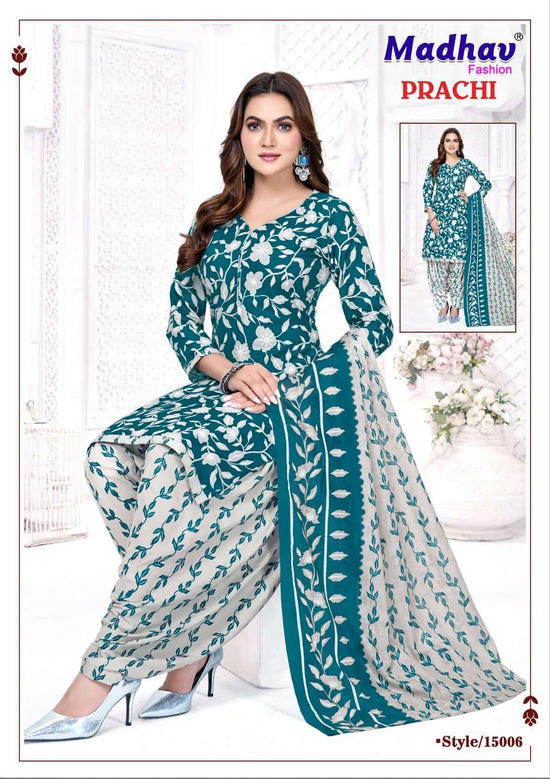 Madhav Fashion Prachi Vol 15 Pure Cotton Printed Dress Material