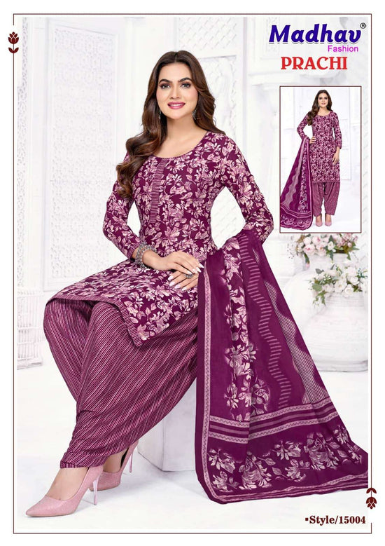 Madhav Fashion Prachi Vol 15 Pure Cotton Printed Dress Material