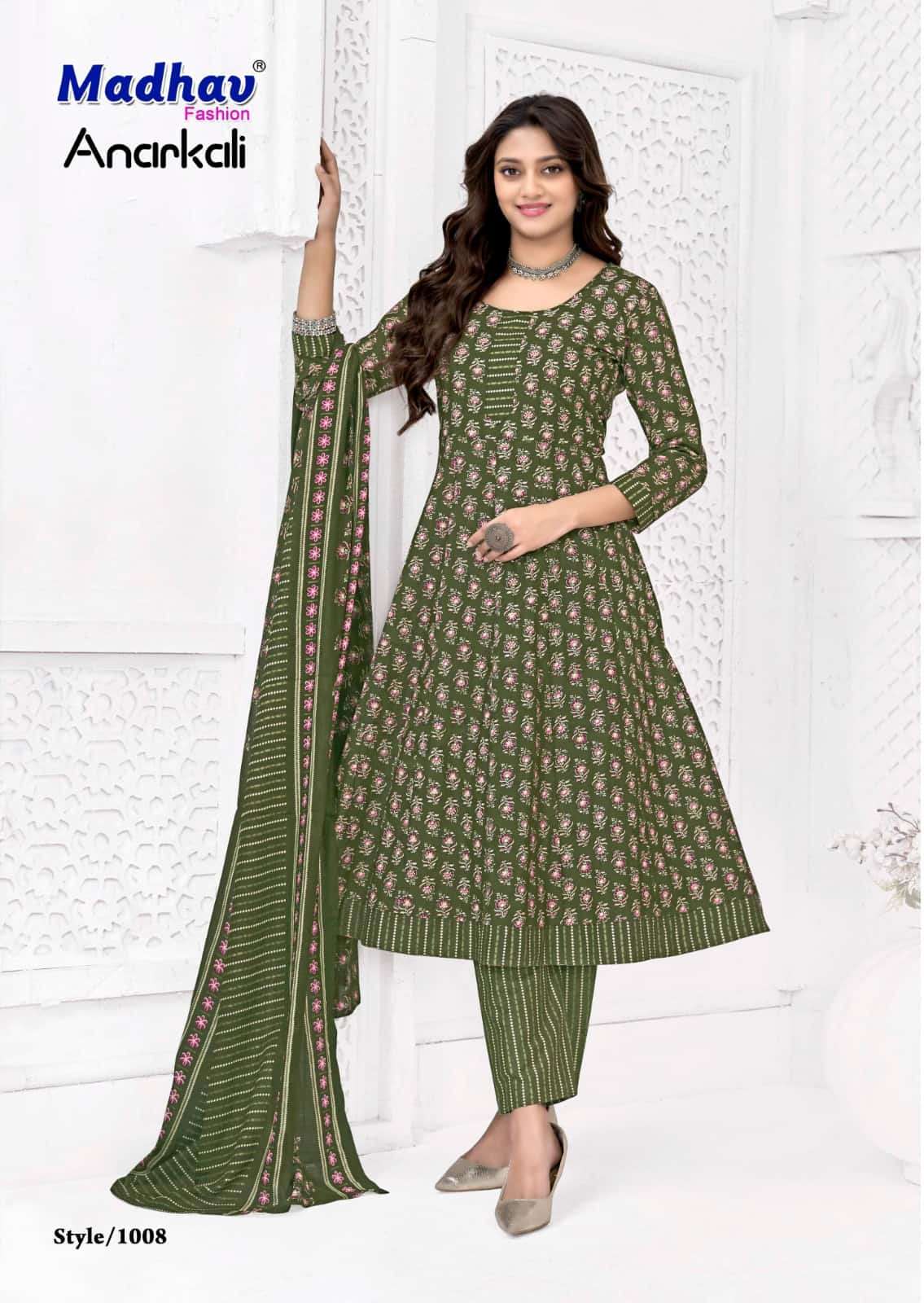Madhav International Anarkali Vol 1 Cotton Salwar Suit Set