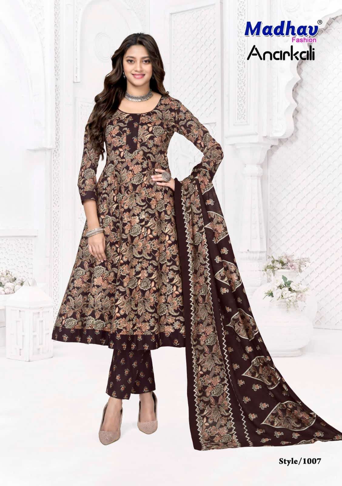 Madhav International Anarkali Vol 1 Cotton Salwar Suit Set