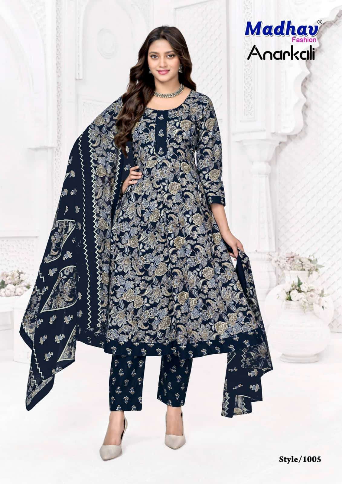 Madhav International Anarkali Vol 1 Cotton Salwar Suit Set