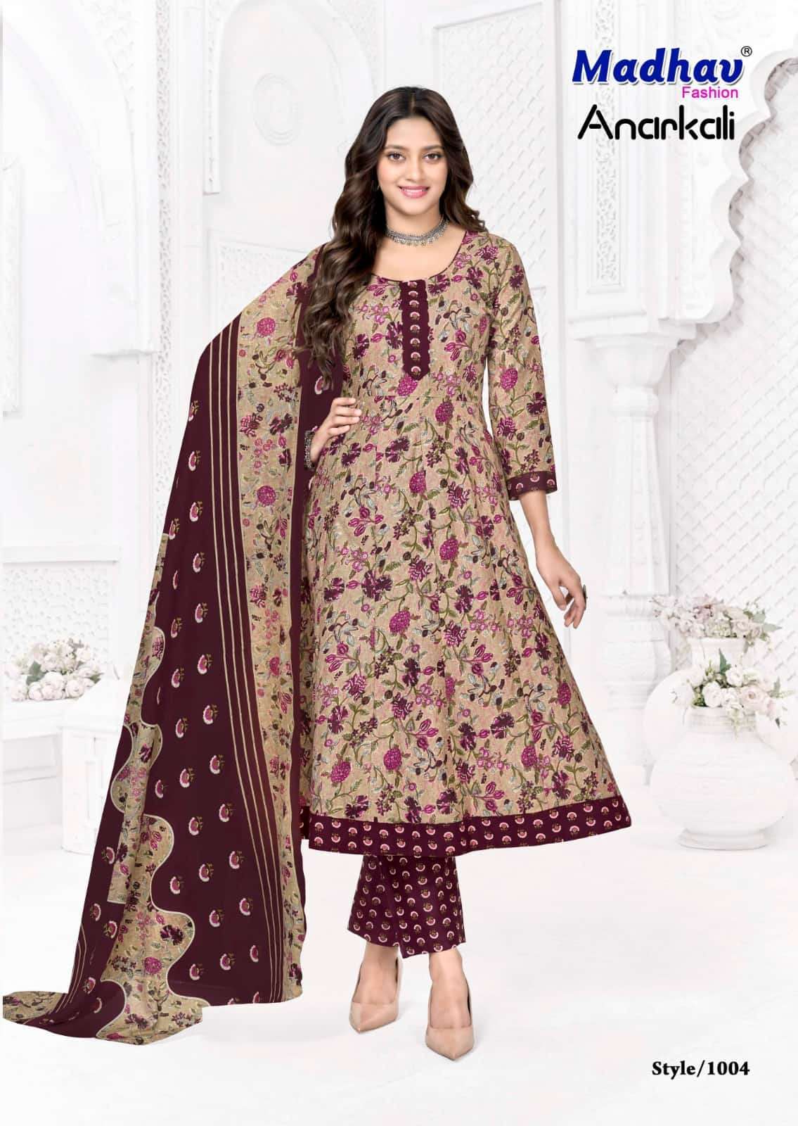 Madhav International Anarkali Vol 1 Cotton Salwar Suit Set