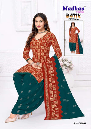 Madhav International Batik Patiyala Vol 10 Pure Cotton Printed Dress Material