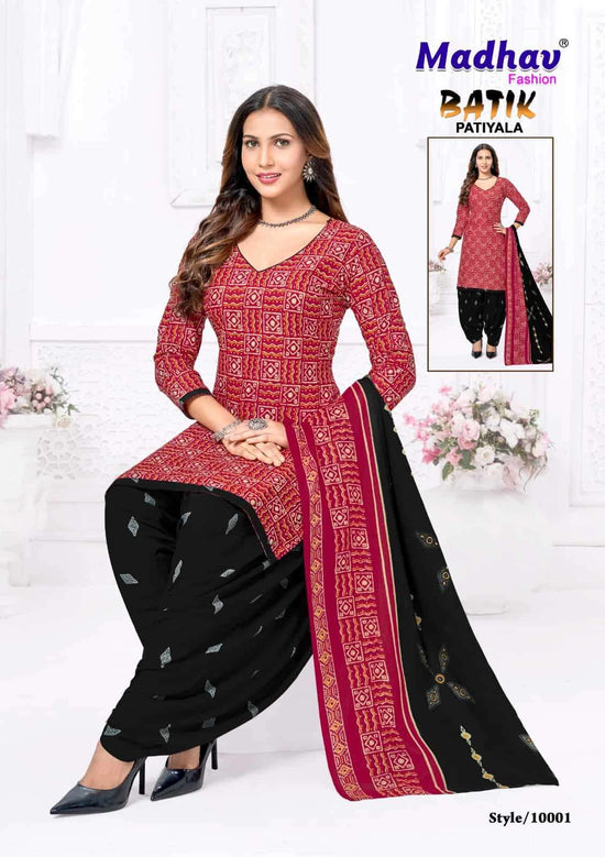 Madhav International Batik Patiyala Vol 10 Pure Cotton Printed Dress Material