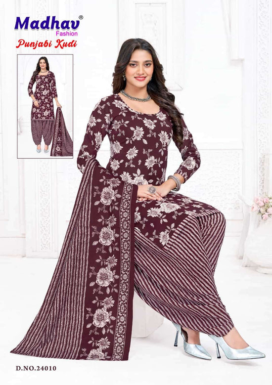 Madhav International Punjabi Kudi Vol 24 Pure Cotton Printed Dress Material