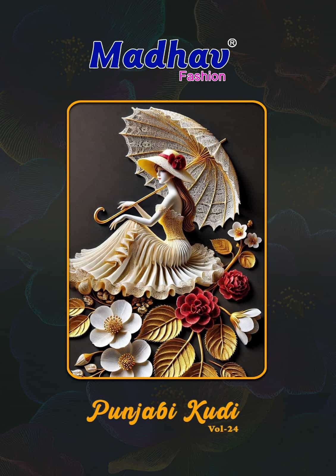 Madhav International Punjabi Kudi Vol 24 Pure Cotton Printed Dress Material