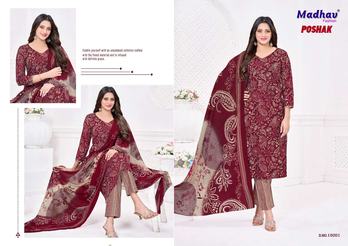MADHAV POSHAK VOL-10 Cotton Printed Salwar Suit