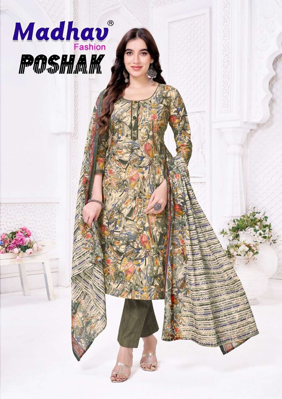 Madhav Poshak Vol-8 Cotton Dress Material Wholesale Surat India