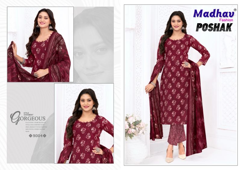 MADHAV POSHAK Vol 9 Pure Cotton Printed Dress Material